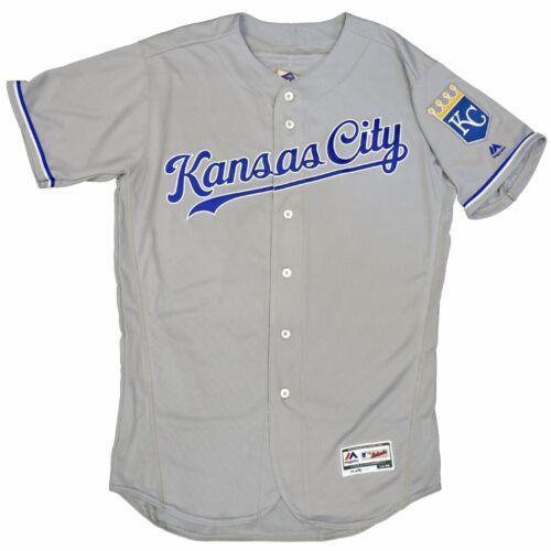 Majestic マジェスティック Mens MLB Kansas City Royals Authentic On Field Flex Base Jersey - Road Gray メンズ
