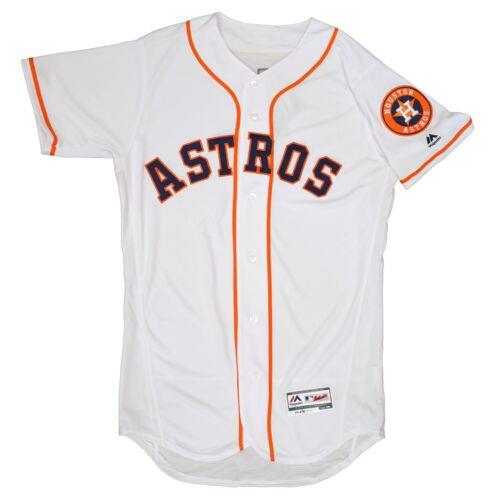 Majestic マジェスティック Mens MLB Houston Astros Authentic On Field Flex Base Jersey - Home White メンズ