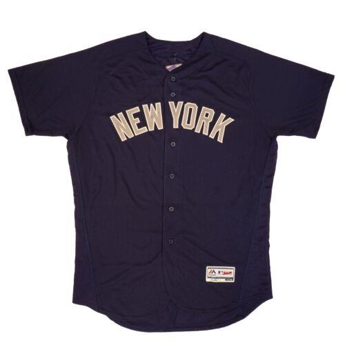 Majestic マジェスティック Mens MLB New York Yankees Authentic On Field Flex Base Jersey - Navy Wordmark メンズ