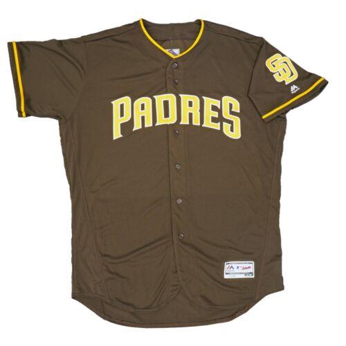 Majestic マジェスティック Mens MLB San Diego Padres Authentic On Field Flex Base Jersey - Brown Alternate メンズ