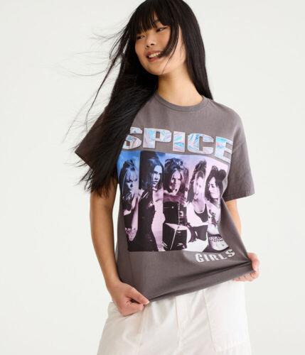 The Spice Girls Women's Group Portrait Vintage Wash Boyfriend Fit Tee T-Shirt レディース