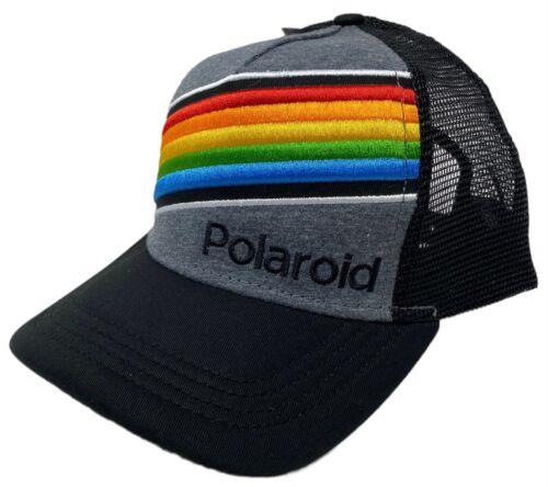 ポラロイド Polaroid Camera Men's Officially Licensed Embroidered Stripe Trucker Hat Cap メンズ