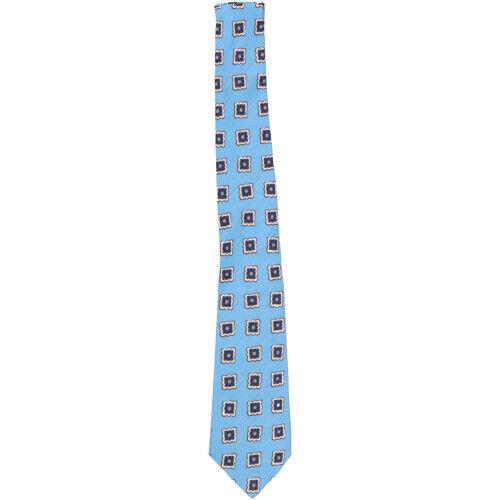 Petronius 1926 Men's Blue / Brown White Camargue Necktie - One Size Y