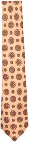 Lg Kiton Napoli Men's Silk Floral and Circle Necktie Y