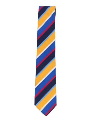 Altea Men's Blue / Yellow Pink White Multi Diagonal Stripe Necktie - One Size Y