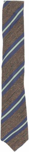 Altea Milano Men's Silk Viscose and Wool Diagonal Stripe Necktie Y