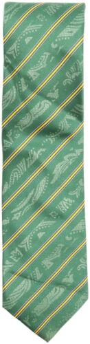 Dolcepunta Men's Diagonal Stripe Silk Necktie with Faded Paisley Ov Y