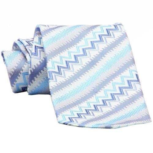 ミッソーニ ミッソーニ Missoni Men's 100% Silk Blue Patterned U3419 Tie メンズ