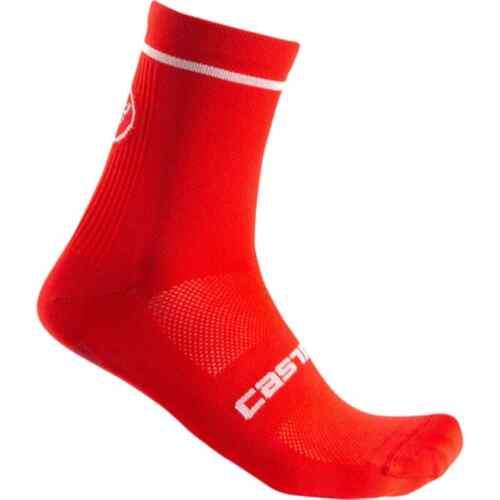 カステリ Castelli Entrata 9 Sock Red L/XL ユニセックス