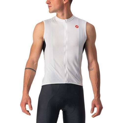 カステリ Castelli Entrata VI Sleeveless Jersey - Men's Ivory/Light Black/Red S メンズ