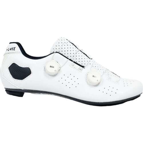 レイク Lake CX333 Wide Cycling Shoe - Men's White/White Clarino 46.5 メンズ