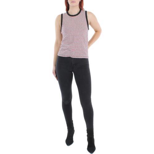 ラグアンドボーン Rag & Bone Jeans Womens Red Cotton Cropped Shirt Tank Top Cami S レディース