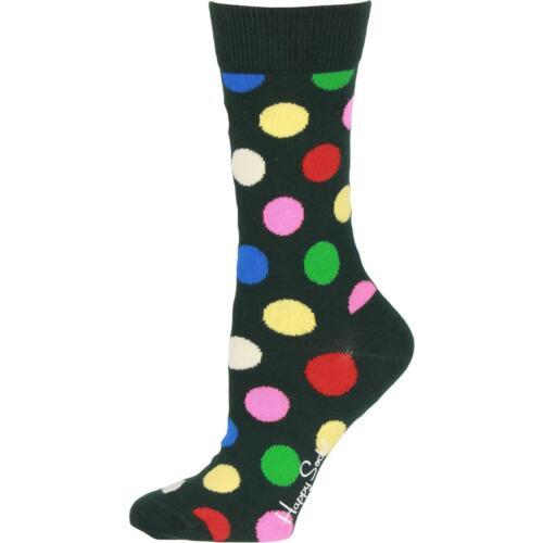 nbs[\bNX Happy Socks Womens Black Polka Dot Holiday Comfort Crew Socks 9-11 fB[X