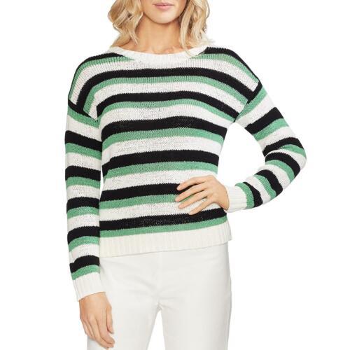 Vince Camuto ヴィンス ファッション セーター Vince Camuto Womens Green Striped Drop Shoulder Crewneck Sweater Top S カラー:Pearl Ivory■ご注文の際は、必ずご確認ください。※こちらの商品は海外からのお取り寄せ商品となりますので、ご入金確認後、商品お届けまで3から5週間程度お時間を頂いております。※高額商品(3万円以上)は、代引きでの発送をお受けできません。※ご注文後にお客様へ「注文確認のメール」をお送りいたします。それ以降のキャンセル、サイズ交換、返品はできませんので、あらかじめご了承願います。また、ご注文をいただいてからの発注となる為、メーカー在庫切れ等により商品がご用意できない場合がございます。その際には早急にキャンセル、ご返金いたします。※海外輸入の為、遅延が発生する場合や出荷段階での付属品の箱つぶれ、細かい傷や汚れ等が発生する場合がございます。※商品ページのサイズ表は海外サイズを日本サイズに換算した一般的なサイズとなりメーカー・商品によってはサイズが異なる場合もございます。サイズ表は参考としてご活用ください。Vince Camuto ヴィンス ファッション セーター Vince Camuto Womens Green Striped Drop Shoulder Crewneck Sweater Top S カラー:Pearl Ivory