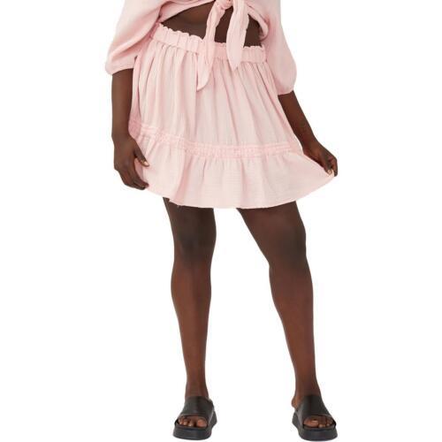 RbgI Cotton On Womens Cotton Smocked Short Mini Skirt fB[X