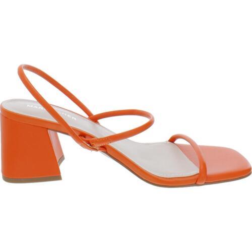 Marc Fisher Womens Galvin Orange Block Heel Shoes 6 Medium (B M) fB[X