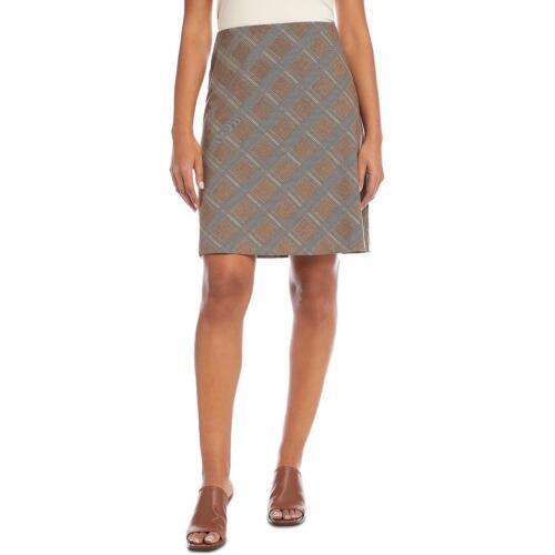 JP[ Karen Kane Womens Woven Plaid Bias Cut A-Line Skirt fB[X