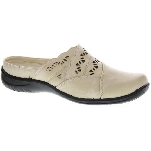 イージーストリート Easy Street Womens Forever Beige Slip-On Loafers Shoes 9 Wide (C D W) レディース