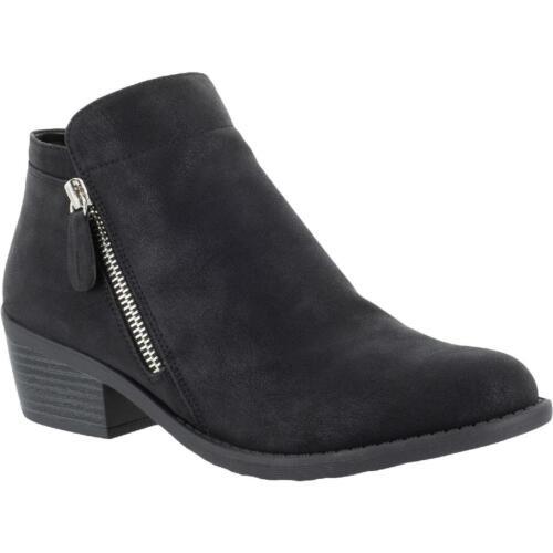 イージーストリート Easy Street Womens Gusto Black Ankle Boots Shoes 9 Narrow (AA N) レディース