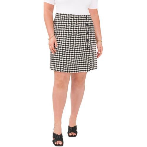 BX Vince Camuto Womens Sparkle And Shine Button Detail Wrap Skirt Plus fB[X