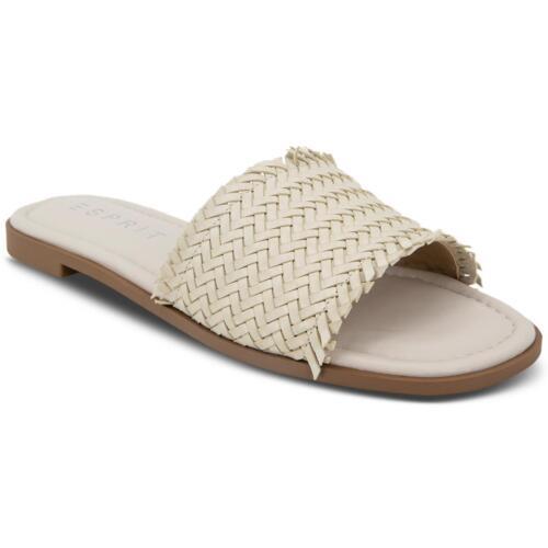 エスプリ Esprit Womens Summer Woven Open Toe Slide Woven Flatform Sandals Shoes レディース