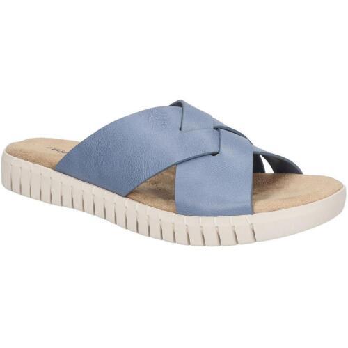 ȥ꡼ Easy Street Womens Brylee Faux Leather Slip On Slide Sandals Shoes ǥ