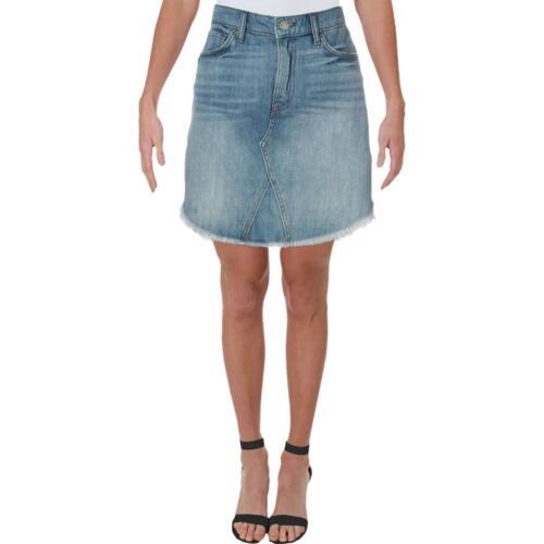 EBAXg William Rast Womens Joey Blue Denim Frayed Hem Mini Skirt 26 fB[X