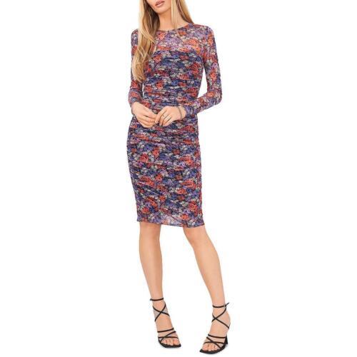 1.State Womens Floral Ruched Daytime Midi Dress レディース