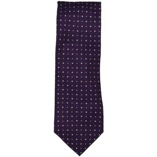 The Men's Store Mens Purple Silk Pindot Office Neck Tie O/S Y
