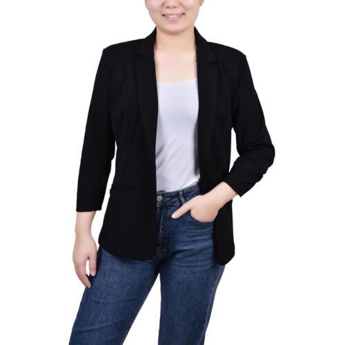 NY Collection Womens Office Wear One-Button Blazer Jacket Petites レディース