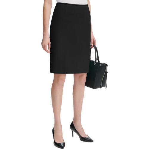 JoNC Calvin Klein Womens Office Knee Length Back Slit Pencil Skirt fB[X