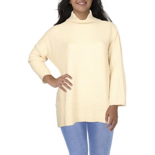 Avenue Womens Ivory Cowl Neck Shirt Pullover Sweater Top Plus 22/24W fB[X