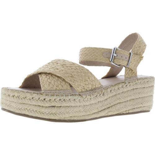 Faryl Robin Womens Beige Woven Wedge Sandals Shoes 8 Medium (B M) レディース