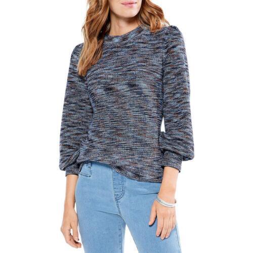 ニックゾーン Nic + Zoe Womens Space Dye Knit Shirt Pullover Sweater Top レディース