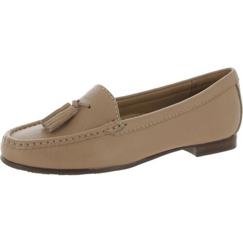Driver Club USA Womens Riviera Beach Leather Slip On Loafers Shoes レディース