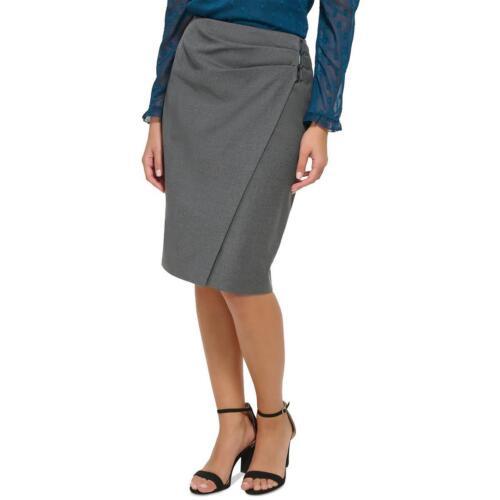 fB[P[GkC DKNY Womens Gray Office Suit Separate Knee Length Pencil Skirt 4 fB[X