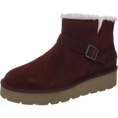 クーラブラ クーラブラ Koolaburra Womens Kelissa Mini Suede Faux Fur Lined Ankle Boots Shoes レディース