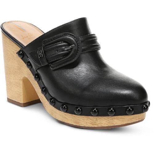 २ǥޥ Sam Edelman Womens Nyla Buckle Slip On Block Heel Clogs Shoes ǥ