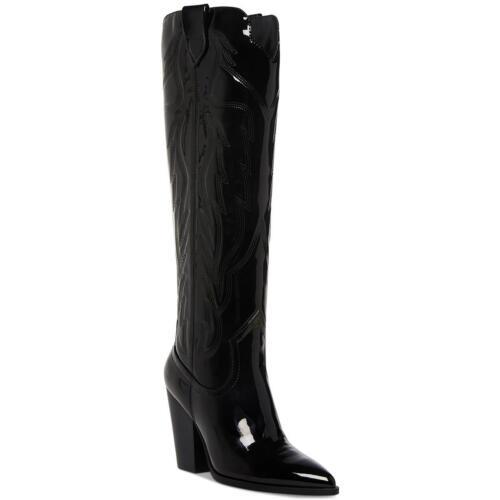 スティーブマデン メデン Steve Madden Womens Tessy Black Cowboy Western Boots 8.5 Medium (B M) レディース