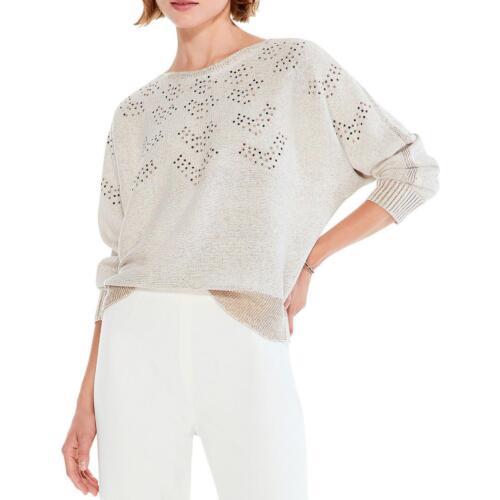 ニックゾーン Nic + Zoe Womens Constellation Embellished Knit Pullover Sweater Top レディース