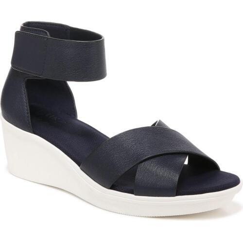 ナチュラライザー Naturalizer Womens Riviera Navy Wedge Sandals Shoes 7.5 Wide (C D W) レディース