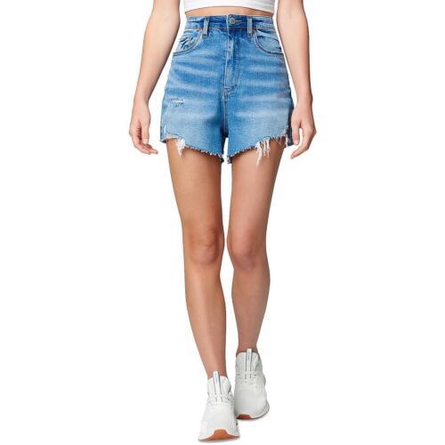 ブランクNYC  Womens Blue Organic Cotton Distressed Jeans Denim Shorts 28 レディース