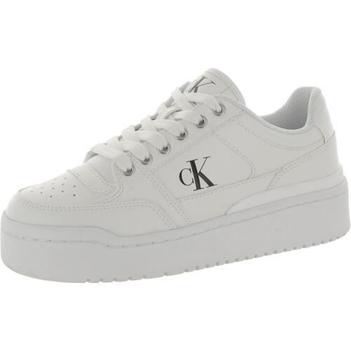 カルバンクライン Calvin Klein Jeans Womens Alondra White Casual And Fashion Sneakers レディース