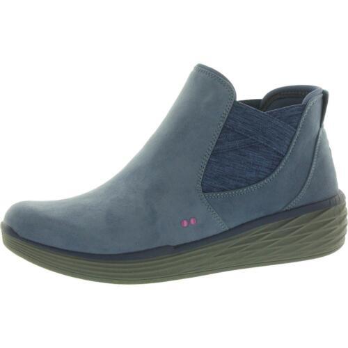 ライカ Ryka Womens Noelle Faux Suede Slip On Wedges Ankle Boots Shoes レディース