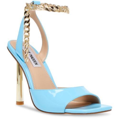 スティーブマデン メデン Steve Madden Womens Buoyant Blue Heel Sandals Shoes 7 Medium (B M) レディース