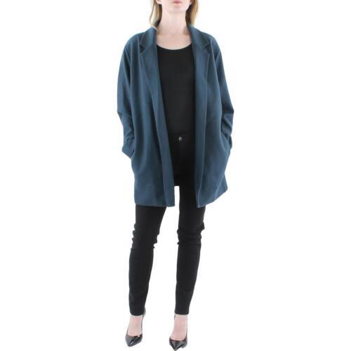 アイリーンフィッシャー Eileen Fisher Womens Blue Wool Open Front Open-Front Blazer Jacket S レディース