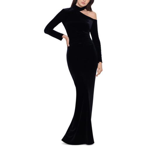 Xscape Womens Velvet Maxi Cut-Out Evening Dress Gown レディース