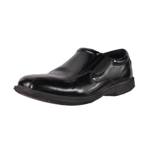 ナンブッシュ Nunn Bush Mens Bleeker St Black Leather Loafers Shoes 11 Wide (E) メンズ