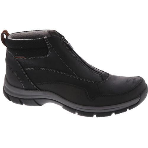 クラークス Clarks Mens Walpath Zip Leather Waterproof Zip Up Ankle Boots Shoes メンズ