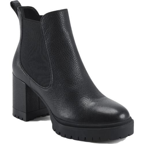 エアロソールス Aerosoles Womens Emelia Leather Slip On Lugged Sole Ankle Boots Shoes レディース